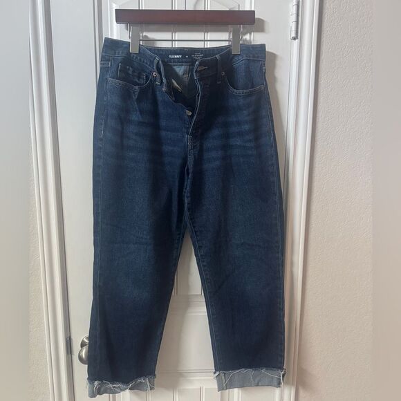 Old Navy Blue OG Straight-Leg Jeans Classic Fit - Picture 1 of 5
